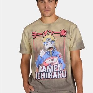 Naruto Ichiraku Ramen Graphic T-Shirt w/Heat Reactive Mens  Size 2XL (50-52) NWT